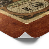 大きな「1595年の世界地図Hondius」歴史地図 ポスター (角)