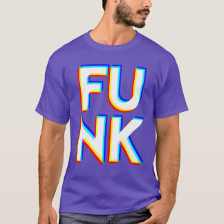 大きなCMYKの太字で書かれたファンクビート ビーハー 旧車 Tシャツ