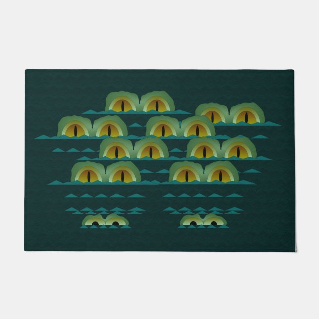 大きなCroc形式 ドアマット (正面)