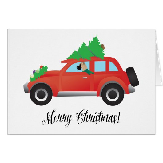 大きなDane犬の運転車 – ツリー上 (正面横)