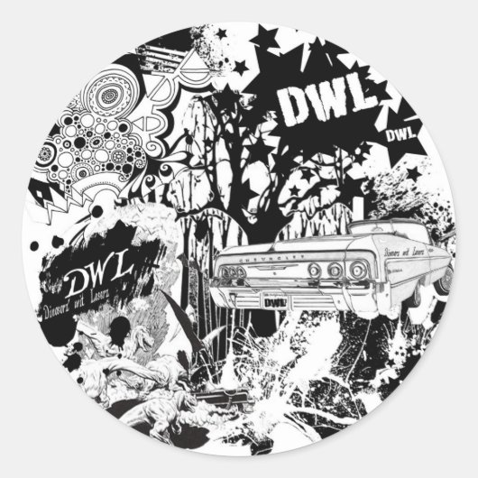 大きなDWL ラウンドシール (正面)