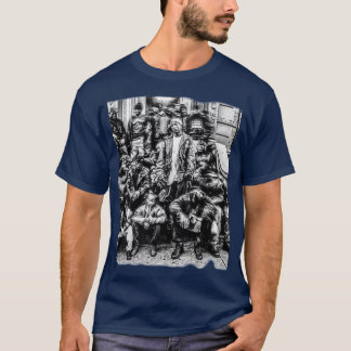 大きなLプリントの友達 Tシャツ