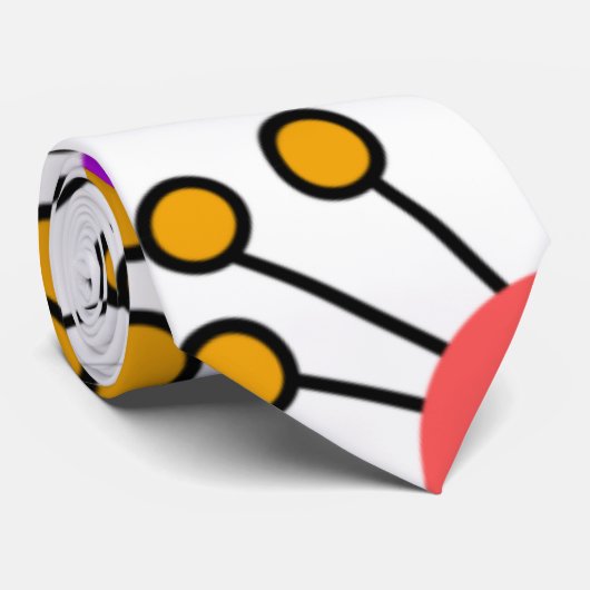 大きなMCMの花 ネクタイ (ロール)