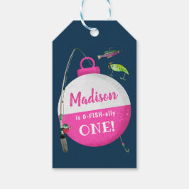大きなONE魚釣り誕生日 ギフトタグ