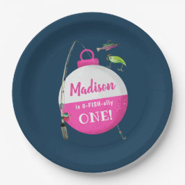 大きなONE魚釣り誕生日 ペーパープレート