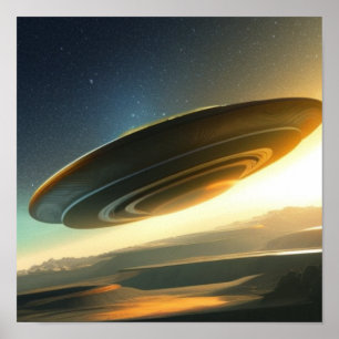 大きなUFOコンセプト ポスター