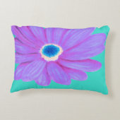 大きはっきりしたい紫の花 アクセントクッション (裏面)