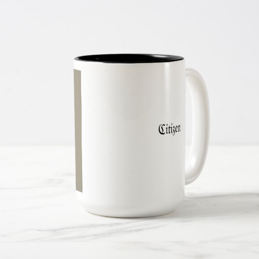 大きはっきりしたく、大きい ツートーンマグカップ (正面右)