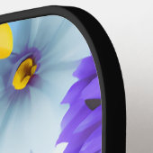 大きはっきりしたな植物カラフルの花 ピックルボールラケット (左詳細)