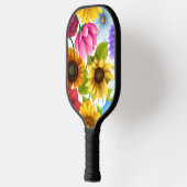 大きはっきりしたな植物カラフルの花 ピックルボールラケット (左)