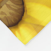 大きはっきりしたな植物カラフルの花 フリースブランケット (角)