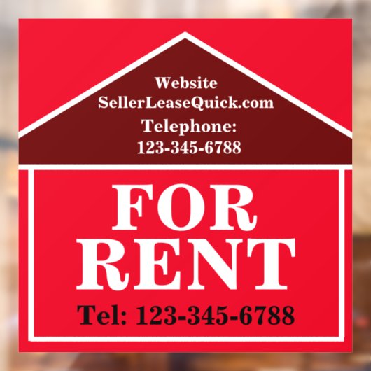 大きはっきりしたな賃貸不動産カスタムの実在ために ウィンドウサイン (シート2)