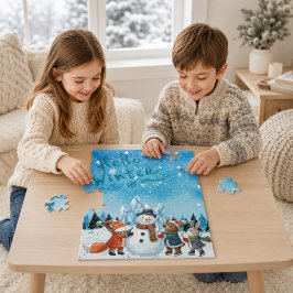 大きめのパズルピースで楽しむHello Winterパズル ジグソーパズル