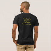 大きめサイズの「Let me love your light」モチーフTシャツ (3Xまで対応) Tシャツ (裏面フル)