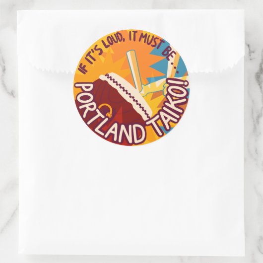 大きもしく、ポートランド太鼓に違いない ラウンドシール (バッグ)