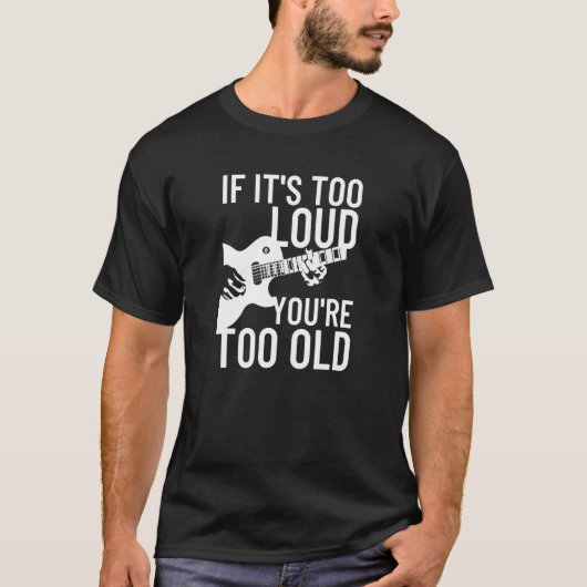 大きもしすぎるあなたは古い岩の重い金属 Tシャツ (正面)