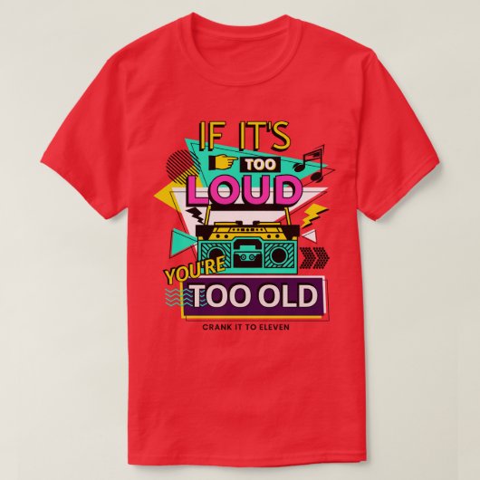 大きもしすぎる古すぎる Tシャツ (デザイン正面)