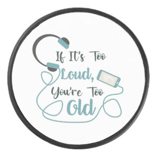 大きもしすぎる、あなたは古すぎる音楽のおもしろい引用文 アイスホッケーパック