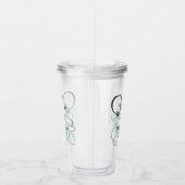 大きもしすぎる、あなたは古すぎる音楽のおもしろい引用文 アクリルタンブラー (右)