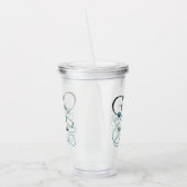 大きもしすぎる、あなたは古すぎる音楽のおもしろい引用文 アクリルタンブラー (左)