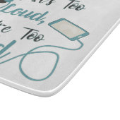 大きもしすぎる、あなたは古すぎる音楽のおもしろい引用文 カッティングボード (角)