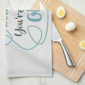 大きもしすぎる、あなたは古すぎる音楽のおもしろい引用文 キッチンタオル (四つ折り)