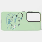 大きもしすぎる、あなたは古すぎる音楽のおもしろい引用文 SAMSUNG GALAXYケース (裏面横)