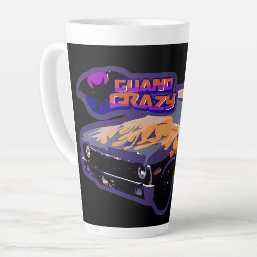 大きカスタマイズいコーヒーカップ カフェラテマグ (左アングル)