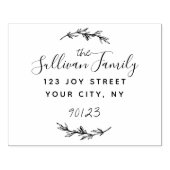 大きカスタムいスクリプトファミリ名差出人住所 ラバースタンプ (インプリント)