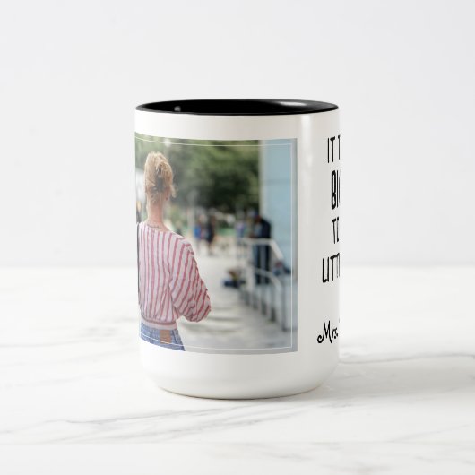 大きカスタムなハート先生評価 ツートーンマグカップ (中央)