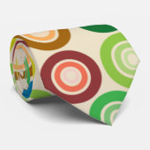 大きカラフルな円 ネクタイ (ロール)