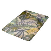 大きカラフル葉い熱帯水絵画色 バスマット (アングル)