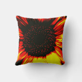 大きコンテンポラリーなヒマワリ種の頭とペテル クッション (裏面)