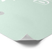 大きパーソナライズされたく可愛い動物を夢見る ポスター (角)