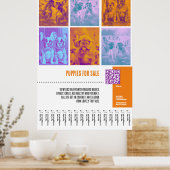 大きフランスのなポスター販売のためのブルドッグパピー ポスター (キッチン)