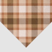 大きモダンな格子縞、茶色、ベージュ、銅、タン 薄葉紙 (詳細)