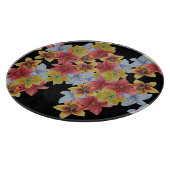 大きユニークくはっきりしたカラフルの花フローラ カッティングボード (角)