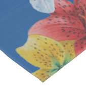 大きユニークなカラフルのはっきりした花フローラ テーブルクロス (アングル)