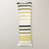 大き人気があるなストライプの名前（カスタードイエロー） ボディピロー (正面縦)