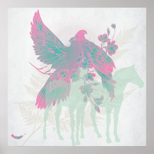 大き感じな「生きた」アートワークプリント – 販売開始60%オフ ポスター (正面)