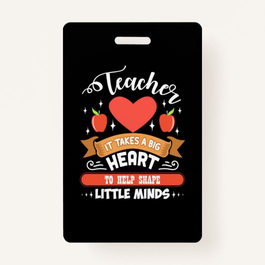 大き教えなハートが必要 バッジ (正面)