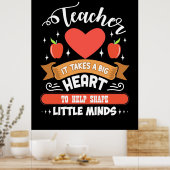 大き教えなハートが必要 ポスター (キッチン)