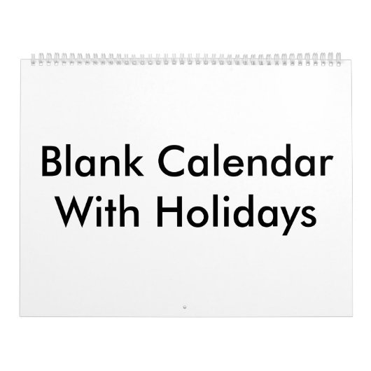大き空白のいカレンダー カレンダー (カバー)