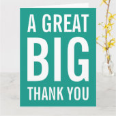 大き素晴らしなサンキューカード カード (黄色い花)