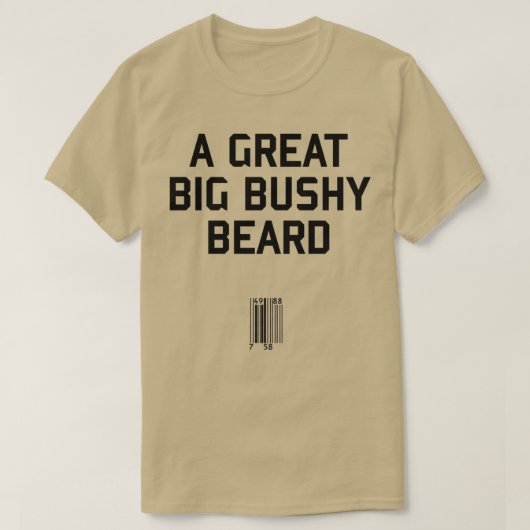 大き素晴らしな髭 Tシャツ (デザイン正面)