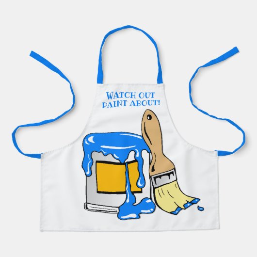 大き絵を描なめちゃくちゃ エプロン (正面)