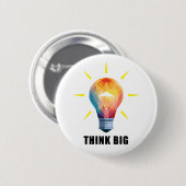 大き考えいボタン 缶バッジ (正面&裏面)