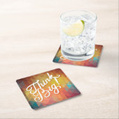 大き考えい スクエアペーパーコースター (インサイチュ)