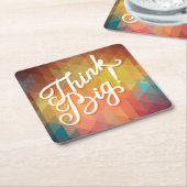 大き考えい スクエアペーパーコースター (アングル)