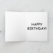 大き考えなお誕生日ケーキが必要だ！ カード (内部)